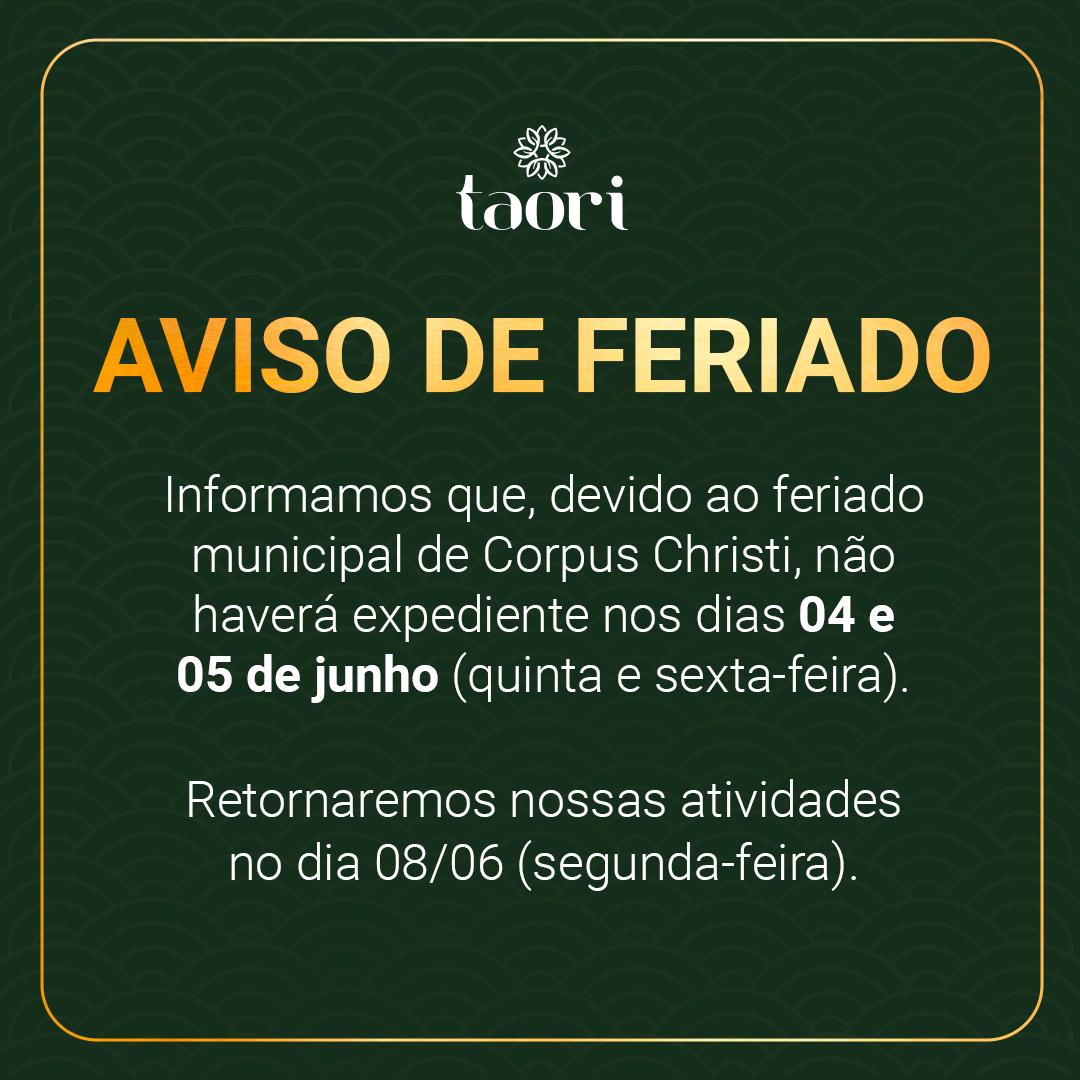 20260529-Taori-Aviso Feriado-04-05.06-Envio Durante